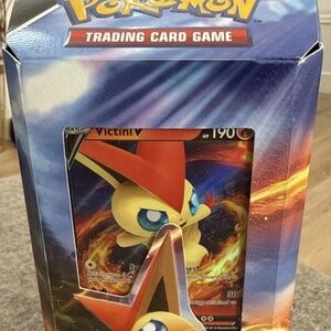 The Pokemon Sword & Shield Victini v Battle Theme Deck